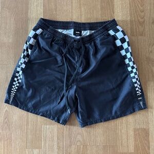 Vans Checkered Swim Trunks (Black)